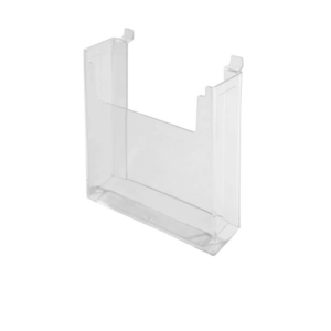 Slatwall Magazine Holder Clear | Slatwall Merchandising | Stanchions.com